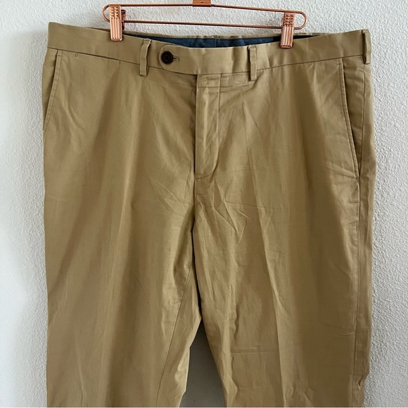 Lands' End Men's Tailored Fit Classic Clothing Khaki Pants Uniform Office Casual - Picture 4 of 11